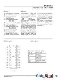 Datasheet U62H256A manufacturer ZMD